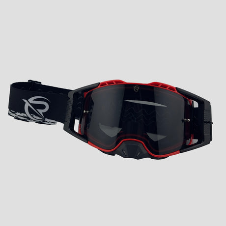 Defiant Pro Motocross Goggle - Red Smoke - Premium Motocross Goggle from Rebel Optics - Just $84.99! Shop now at Rebel Optics