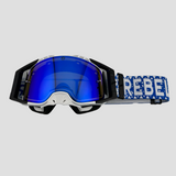 Defiant Pro Motocross Goggle - Glacier Blue - Premium Motocross Goggle from Rebel Optics - Just $84.99! Shop now at Rebel Optics