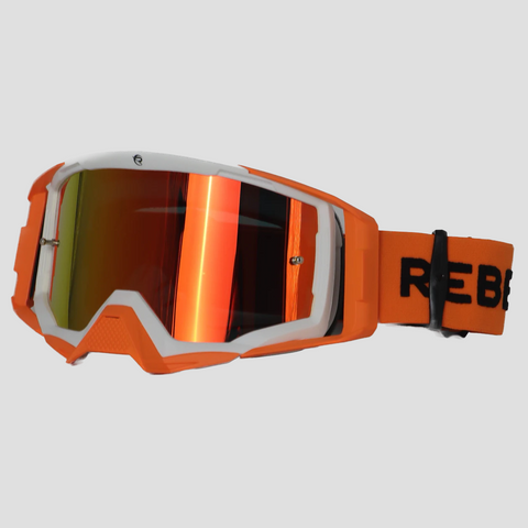 Revolution Motocross Goggle - White/Orange